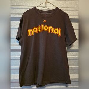 National Black Short Sleeve Tee
